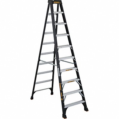 Stepladder Fiberglass 10 ft H 300 lb Cap