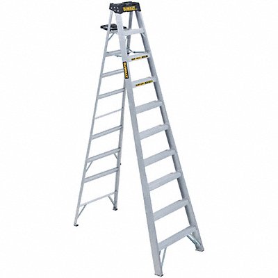 Stepladder Aluminum 10 ft H 300 lb Cap.