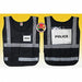 H6445 Safety Vest Black Legend Insert Univsl