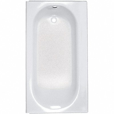 Bathtub w Left Drain White 60 inx34 in