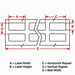 Thermal Transfer Printer Labels Amber