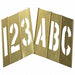 STENCIL NUMB  LTR KIT 6 In BRASS 92PCS