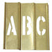 Stencil Set Letters Punctuation Brass
