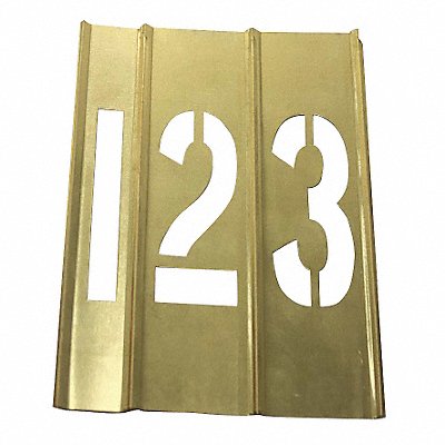 STENCIL NUMB KT 4 BR 15PCS