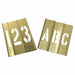 Stencil Kit 46 Piece 1 In Brass