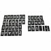 STENCIL NUMB LTR KIT 1In PLASTIC 138PCS
