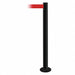 Fixed Barrier Post with Belt Red