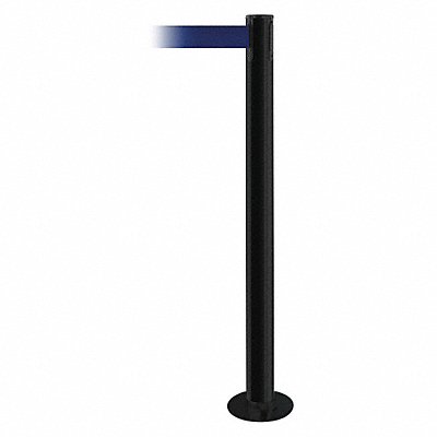 Fixed Barrier Post with Belt Blue