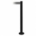 Fixed Barrier Post with Belt Black/White