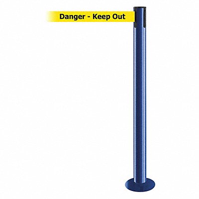 Fixed Barrier Post with Belt 7-1/2 ft L