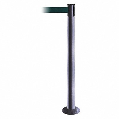 Fixed Barrier Post with Belt Green