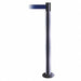 Fixed Barrier Post with Belt Blue