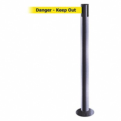 Fixed Barrier Post with Belt 7-1/2 ft L