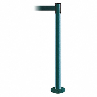 Fixed Barrier Post with Belt Green