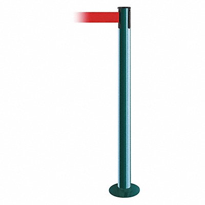 Fixed Barrier Post with Belt Red