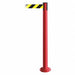 Fixed Barrier Post with Belt Red