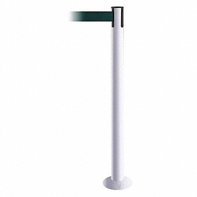 Fixed Barrier Post with Belt Green