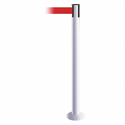 Fixed Barrier Post w/ Belt 13 ft L Red