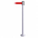 Fixed Barrier Post w/ Belt 13 ft L Red