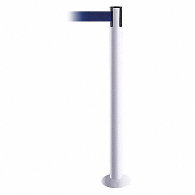 Fixed Barrier Post with Belt Blue