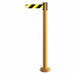 Fixed Barrier Post with Belt Yellow