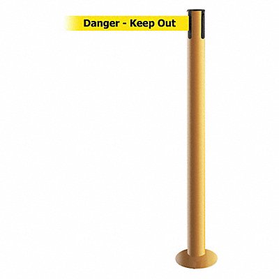 Fixed Barrier Post with Belt 7-1/2 ft L