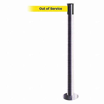 Fixed Barrier Post with Belt 7-1/2 ft L