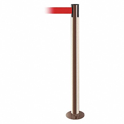 Fixed Barrier Post w/ Belt 13 ft L Red