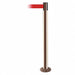 Fixed Barrier Post with Belt Red