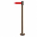 Fixed Barrier Post w/ Belt 13 ft L Red