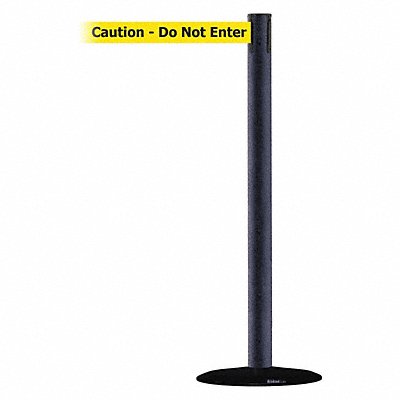 Barrier Post with Belt 13 ft L Yellow