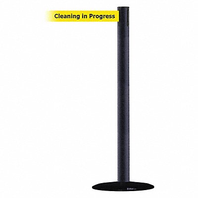 Barrier Post with Belt 13 ft L Yellow