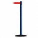 Barrier Post with Belt 13 ft L Red