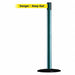 Barrier Post with Belt 13 ft L Yellow