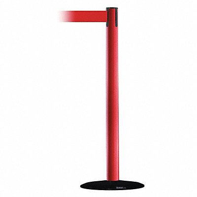 Barrier Post with Belt 13 ft L Red