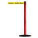 Barrier Post with Belt 13 ft L Yellow