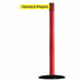 Barrier Post with Belt 13 ft L Yellow