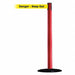 Barrier Post with Belt 13 ft L Yellow