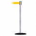 Barrier Post with Belt 13 ft L Yellow