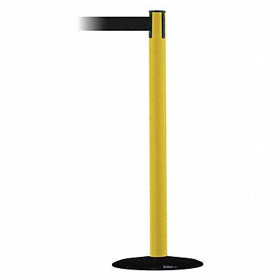 Barrier Post with Belt 13 ft L Black