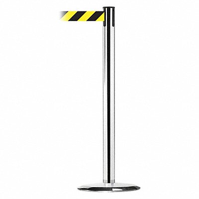 Barrier Post with Belt Metal 13 ft L