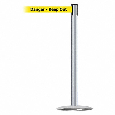 Barrier Post with Belt Metal 13 ft L