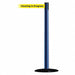 Barrier Post w/ Belt 7-1/2 ft L Yellow