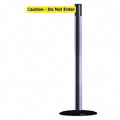 Barrier Post w/ Belt 7-1/2 ft L Yellow