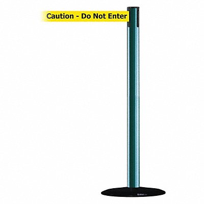 Barrier Post w/ Belt 7-1/2 ft L Yellow