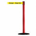 Barrier Post w/ Belt 7-1/2 ft L Yellow