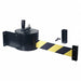 Manual Wall Barrier 50ft Blk/Yellow Belt