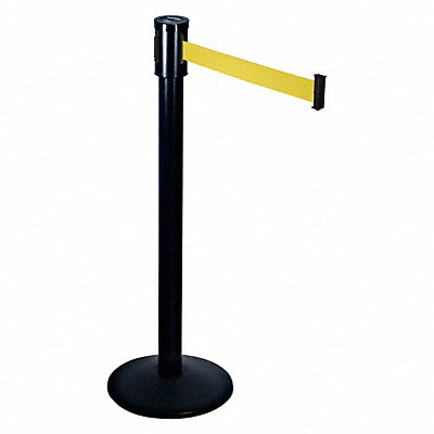 Barrier Post with Belt 40 in H Sloped