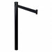 Barrier Post with Belt 10 ft L Black