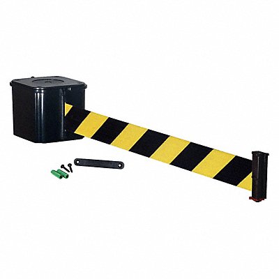 Wall Barrier 30ft Black/Yellow Belt